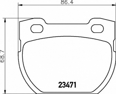 HELLA PAGID 8db355010921 -  Комплект тормозных колодок, дисковый тормоз